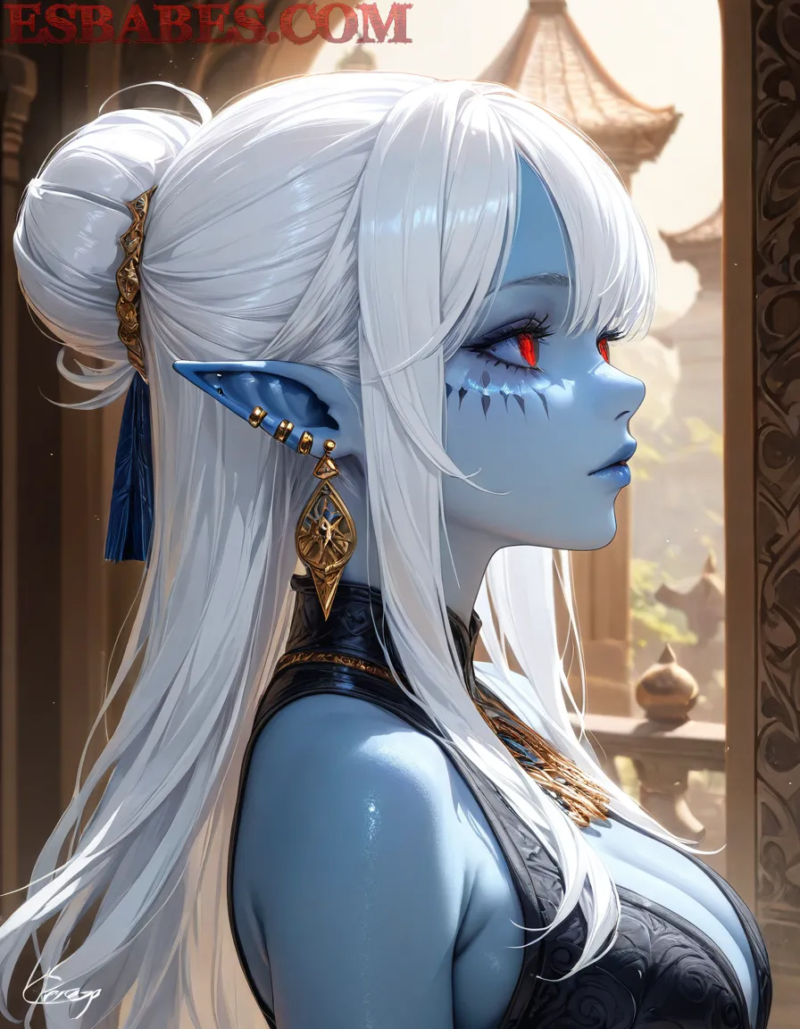 Arte ilustración increíble de Hentai Manga Tsundere Ero Maid generado por IA