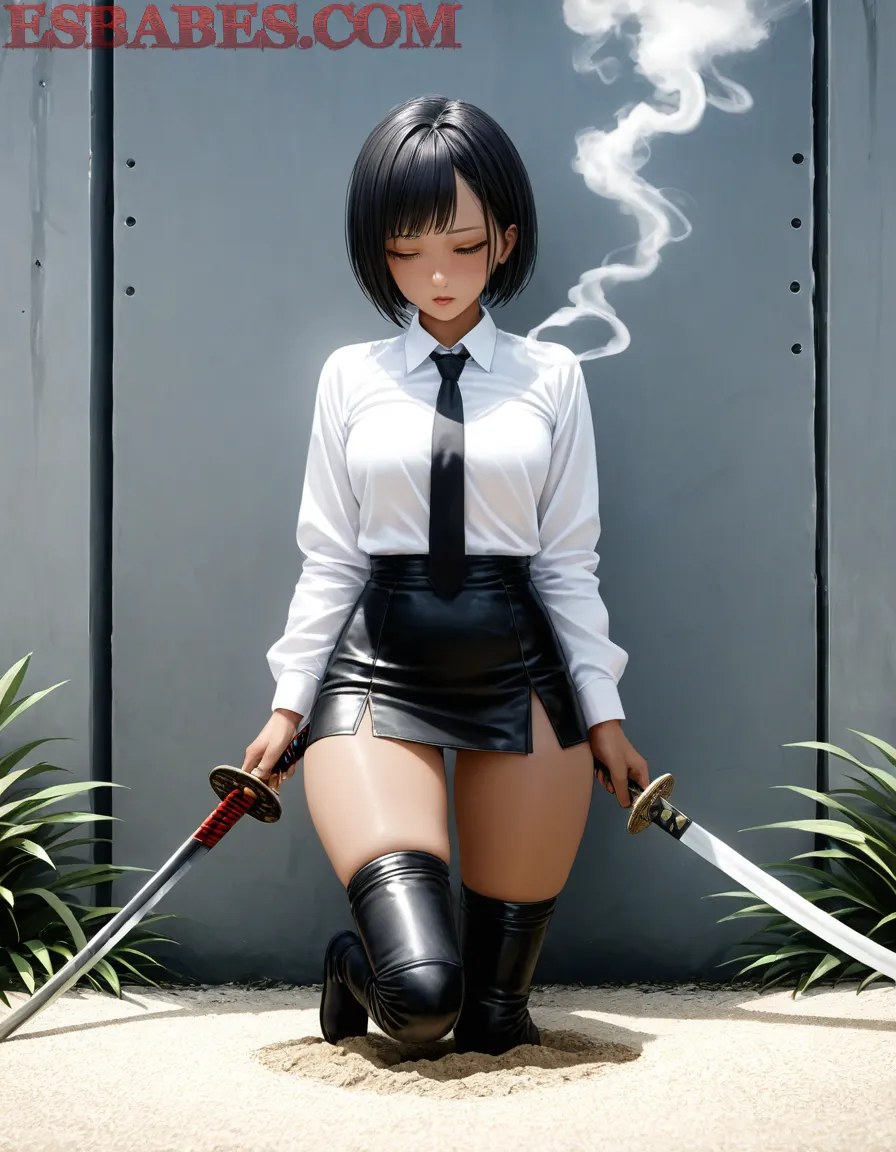 Arte ilustración increíble de Hentai My Hero Academia Cosplay Anime Edit Vinland Saga generado por IA