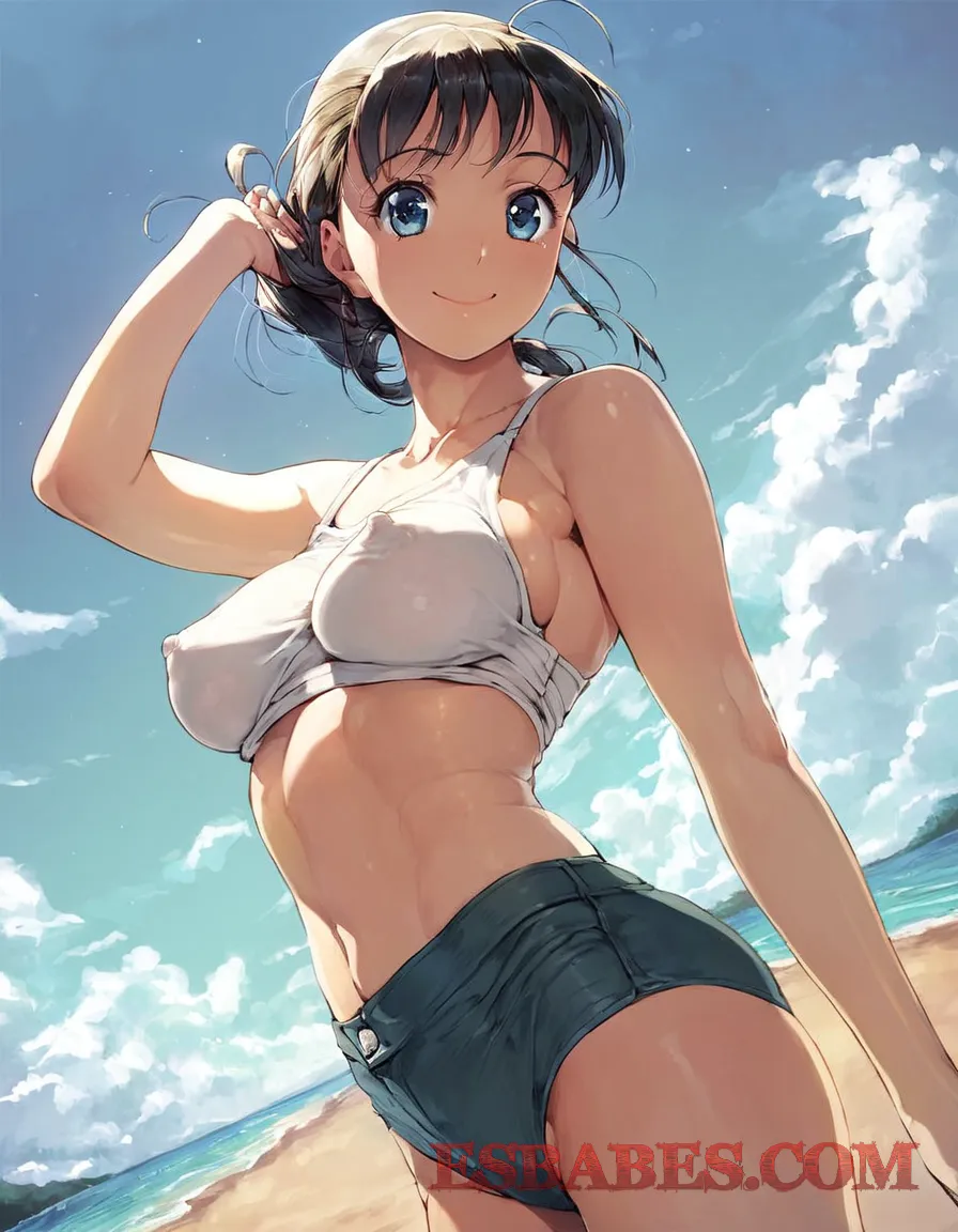 Arte ilustración increíble de Jessica Canizales Se Quita El Vestido Rosa generado por IA