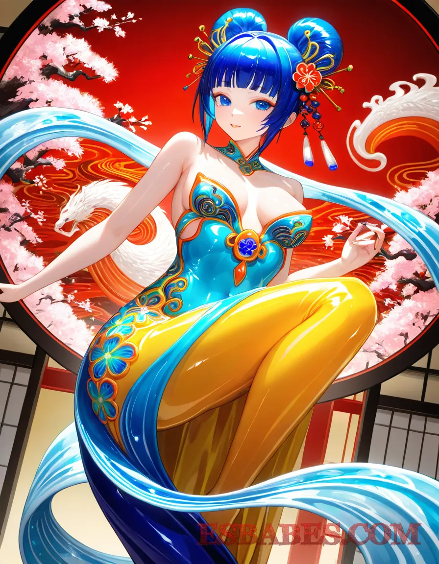 Arte ilustración increíble de Kill La Kill Ryuko Matoi generado por IA