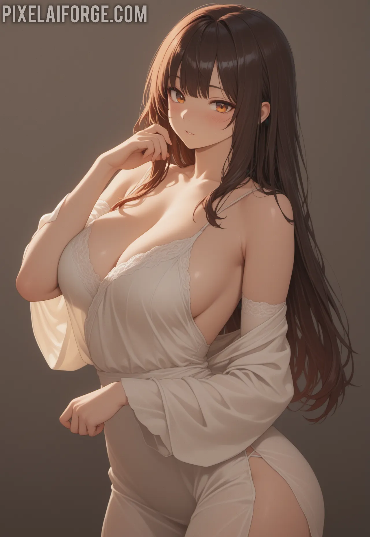 Arte ilustración increíble de La Tetona Neiva Mara En Yoga Pants Y Bikini generado por IA