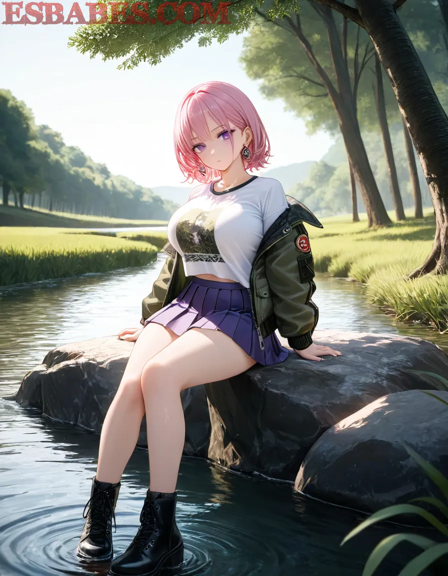 Arte ilustración increíble de My Hero Academia Hunter X Hunter Anime Wallpaper Yuri Lolicon generado por IA