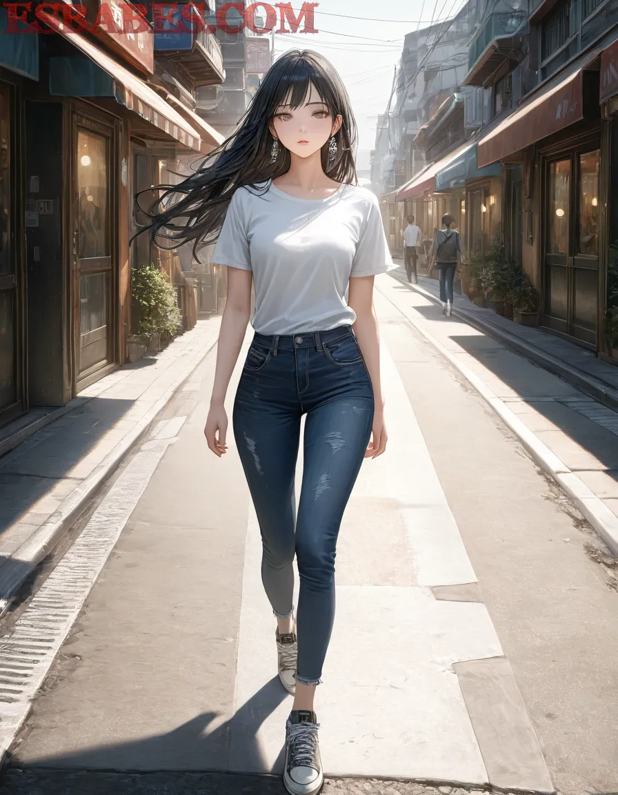 Arte ilustración increíble de Naruto Cosplay Yuri Catgirl Maid generado por IA