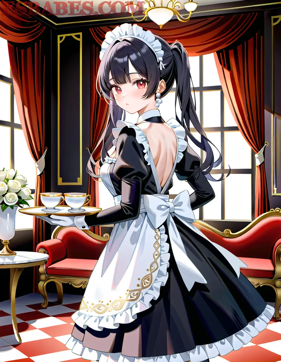 Arte ilustración increíble de New Anime Anime Conventions Shoujo Ai Erotic Maid generado por IA