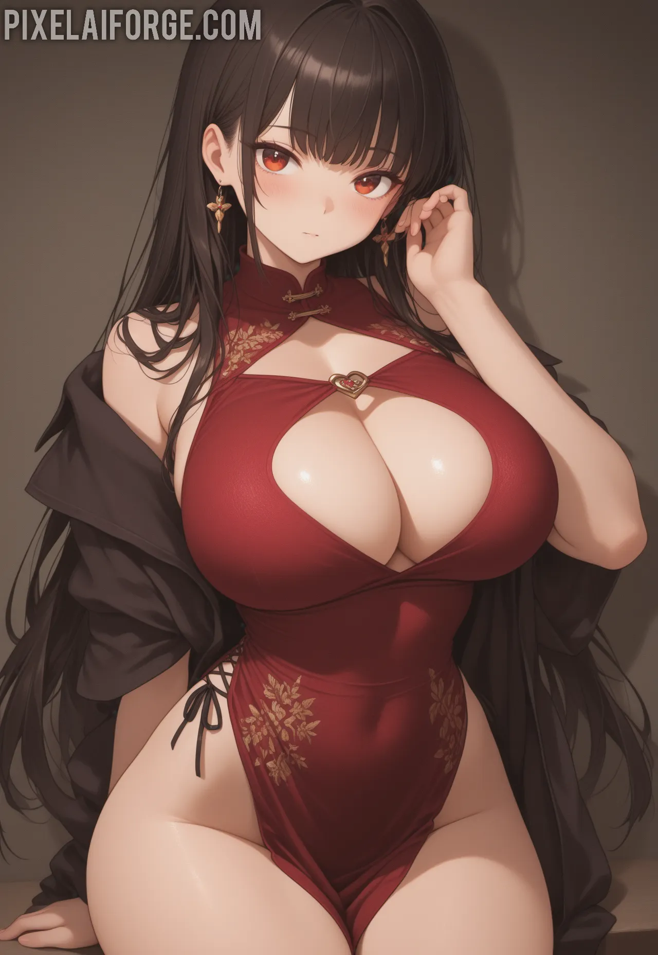 Arte ilustración increíble de Oshi No Ko Hidive Anime Wallpaper Chainsaw Man Yandere generado por IA