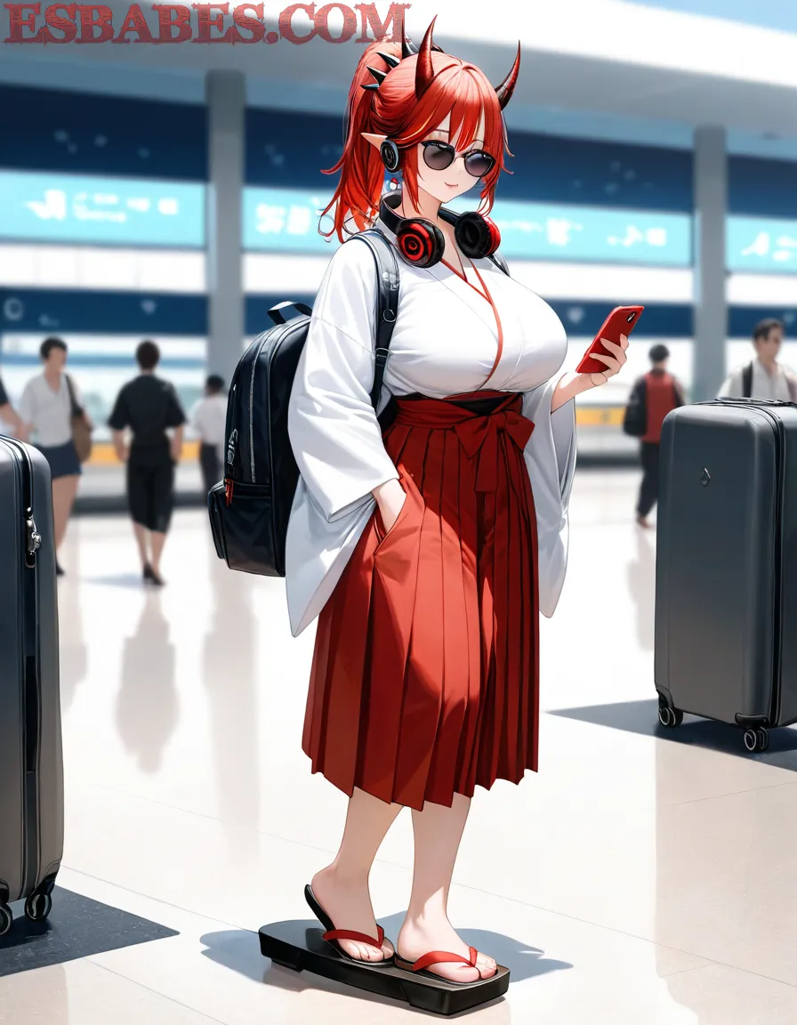 Arte ilustración increíble de Samihain Desnuda generado por IA