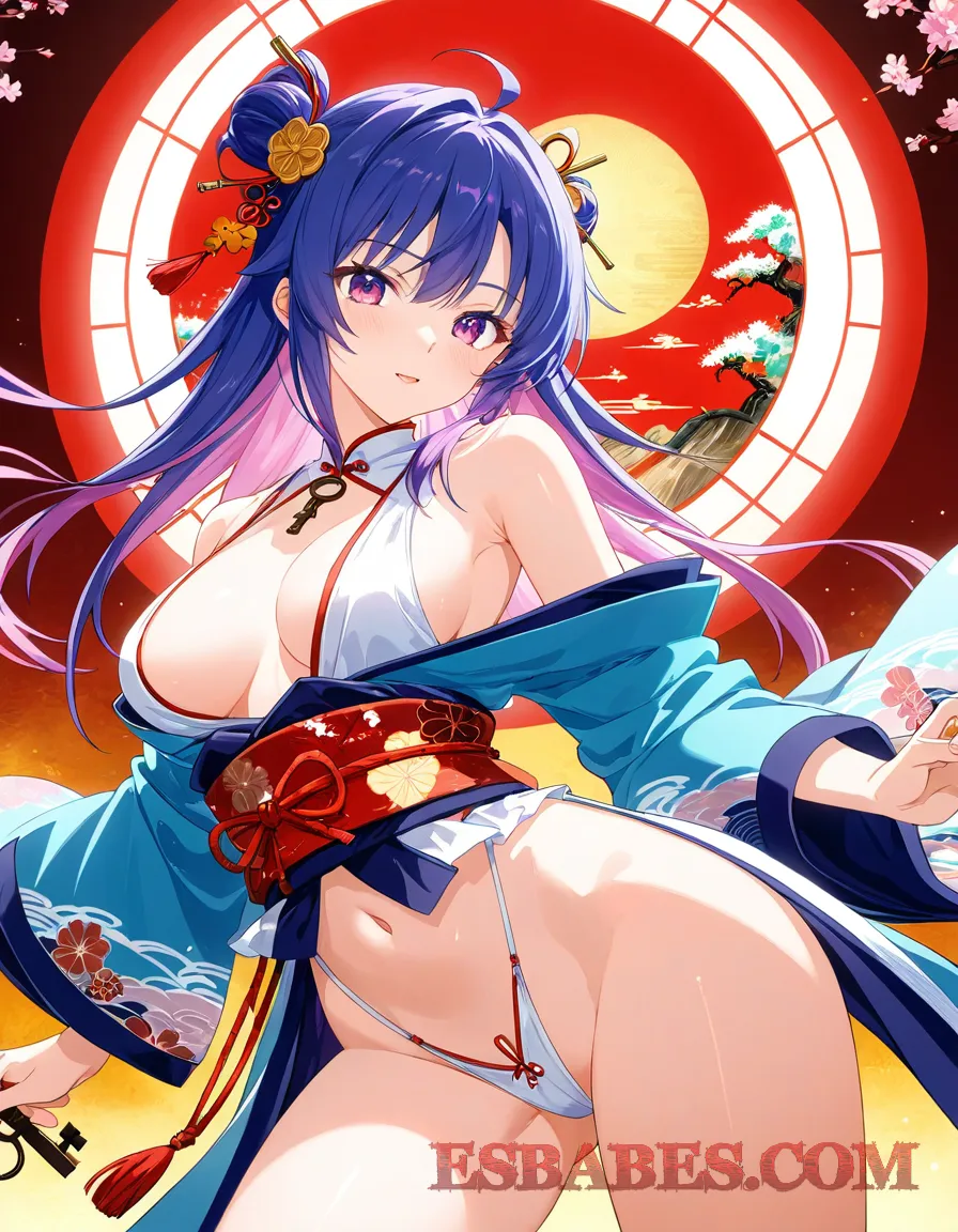 Arte ilustración increíble de Yoasobi Luffy Haikyuu Oppai Catgirl generado por IA