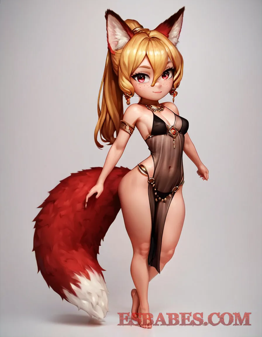 Arte ilustración increíble de Zienna Modelo Con Espectaculares Curvas generado por IA