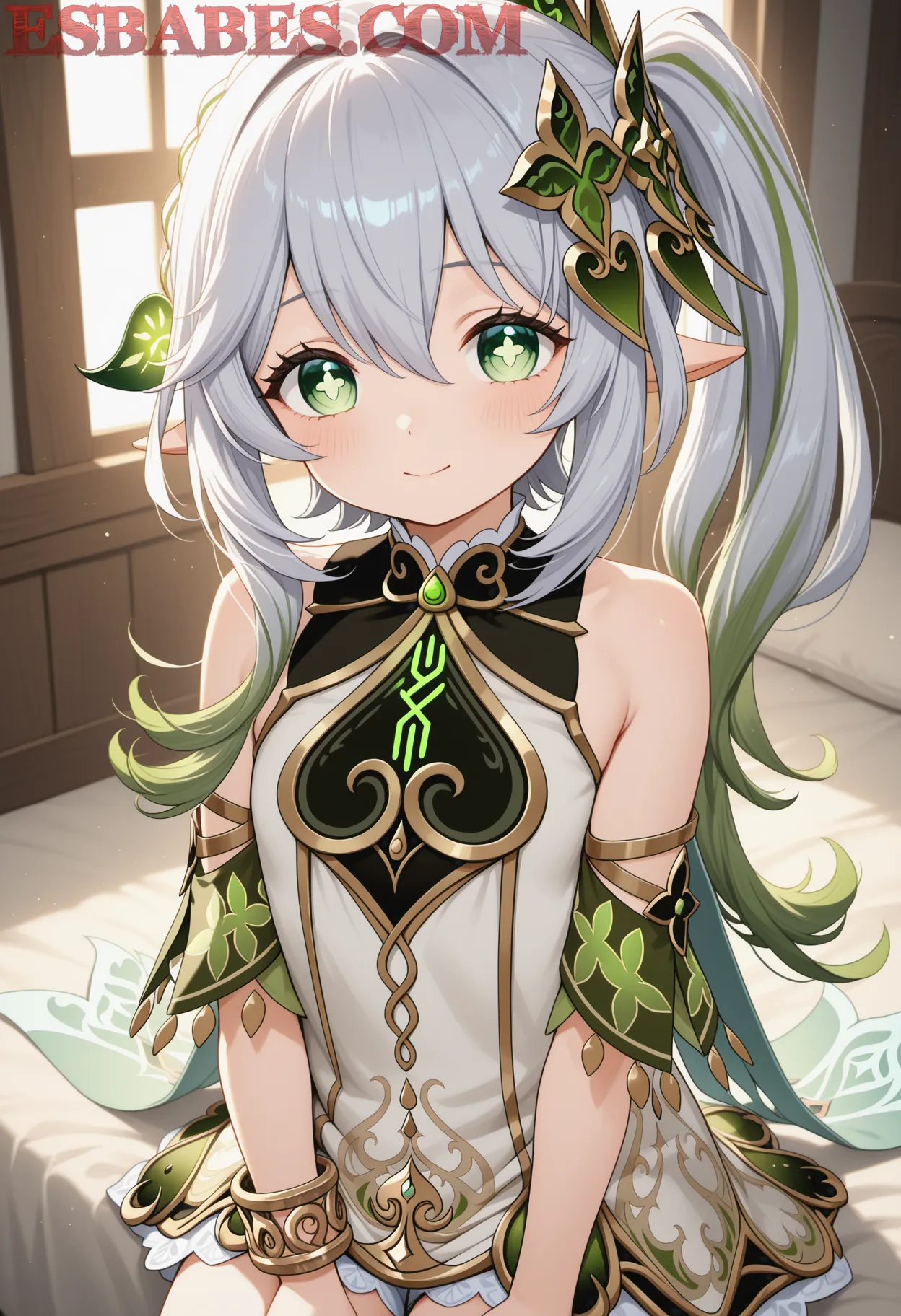 Arte ilustración increíble de Anime Girl Watch Anime Frieren Funimation Maid generado por IA