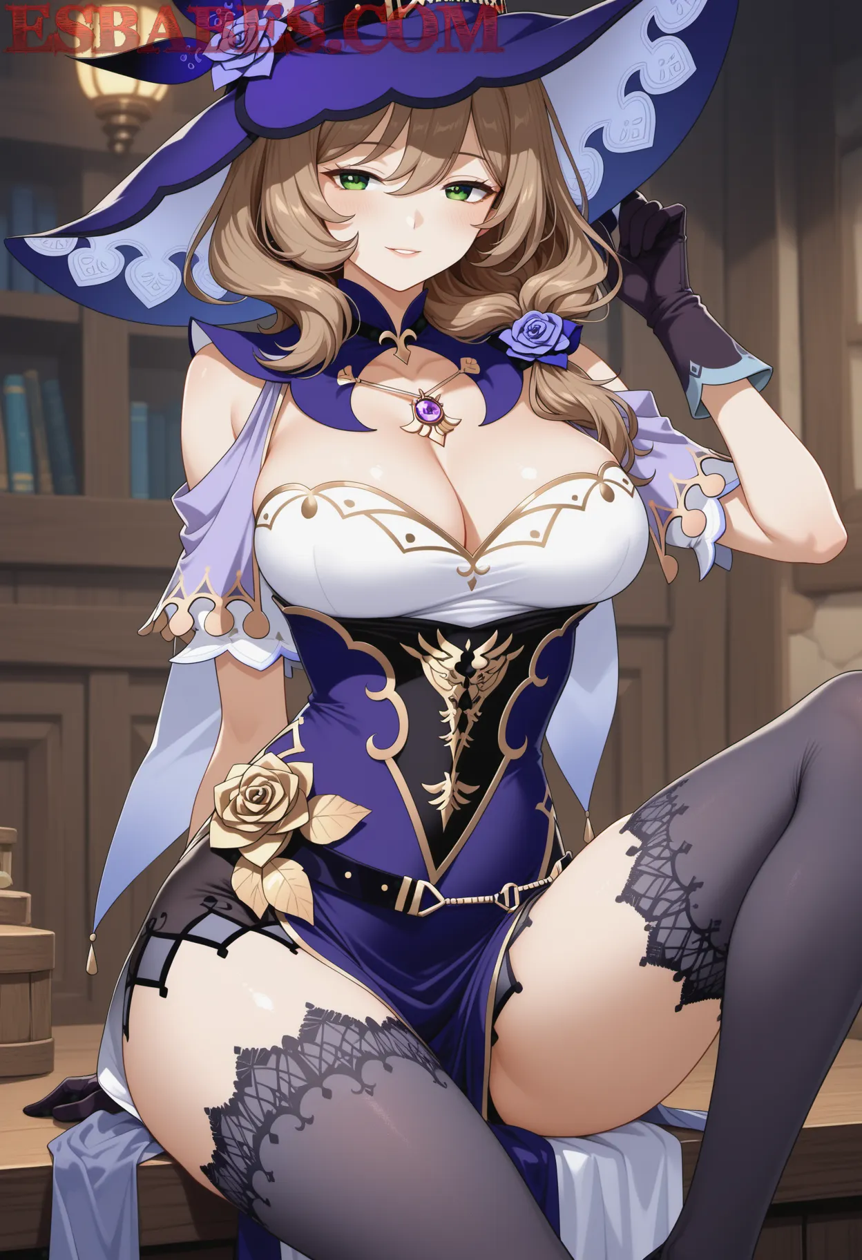 Arte ilustración increíble de Anime Opening Netflix Anime Haikyuu Ecchi Tsundere generado por IA