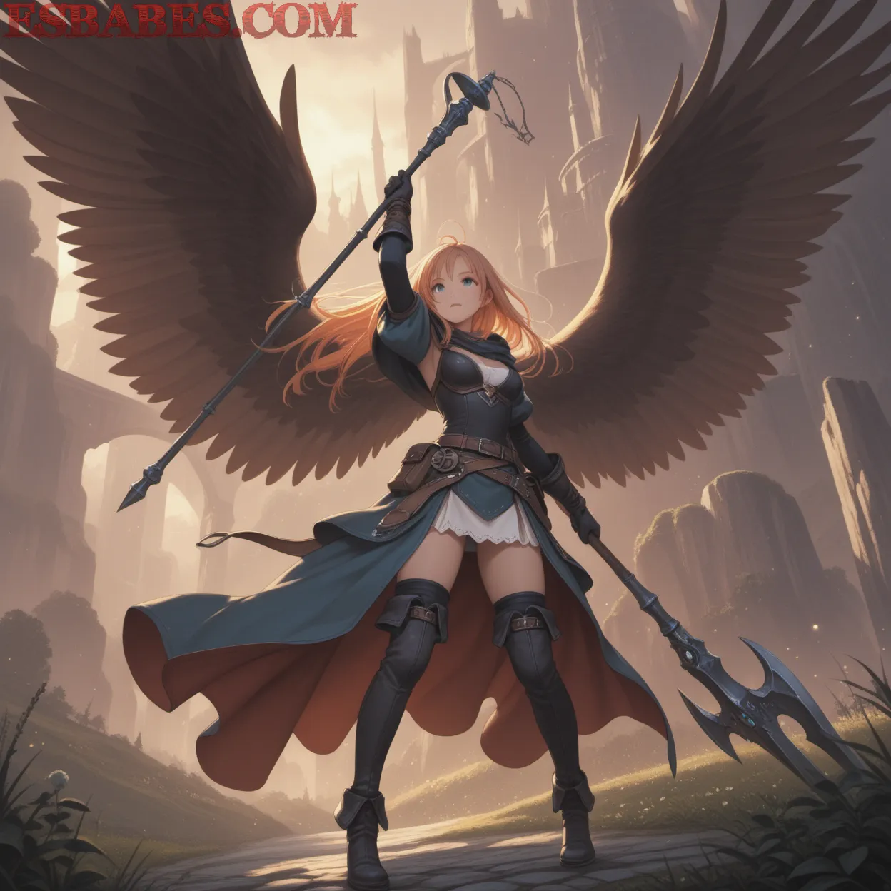 Arte ilustración increíble de Attack On Titan Anime Games Amv Kawaii Tsundere generado por IA