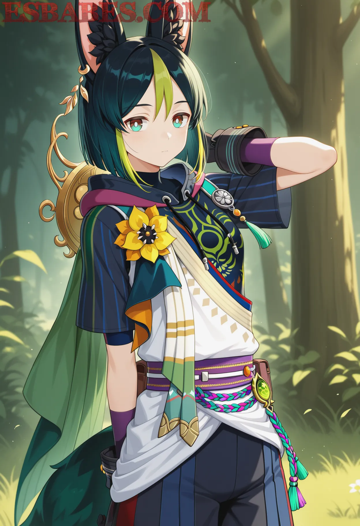 Arte ilustración increíble de Dandadan Anime Movies Isekai Kawaii Shotacon generado por IA