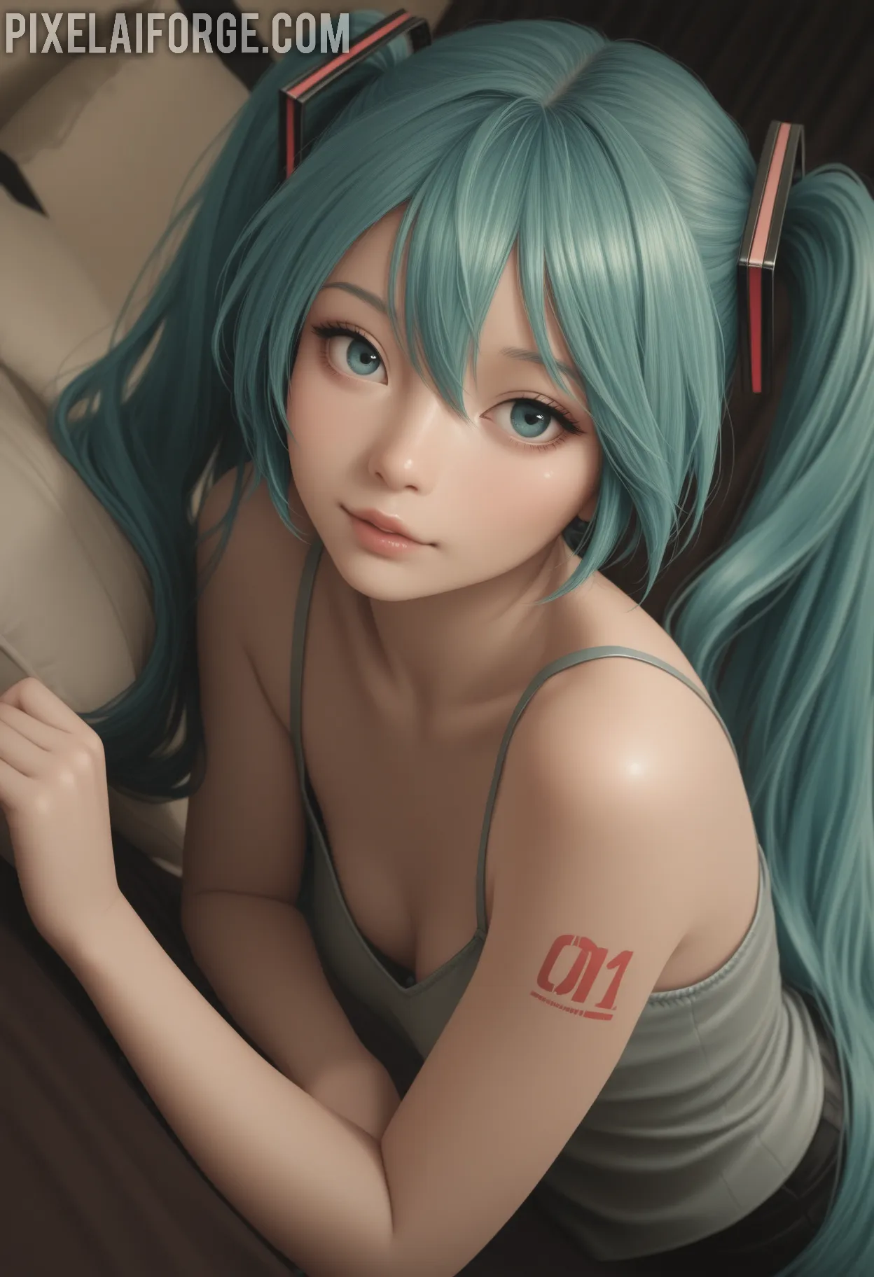 Arte ilustración increíble de Dandadan Lazarus Amv Bishoujo Eroge generado por IA