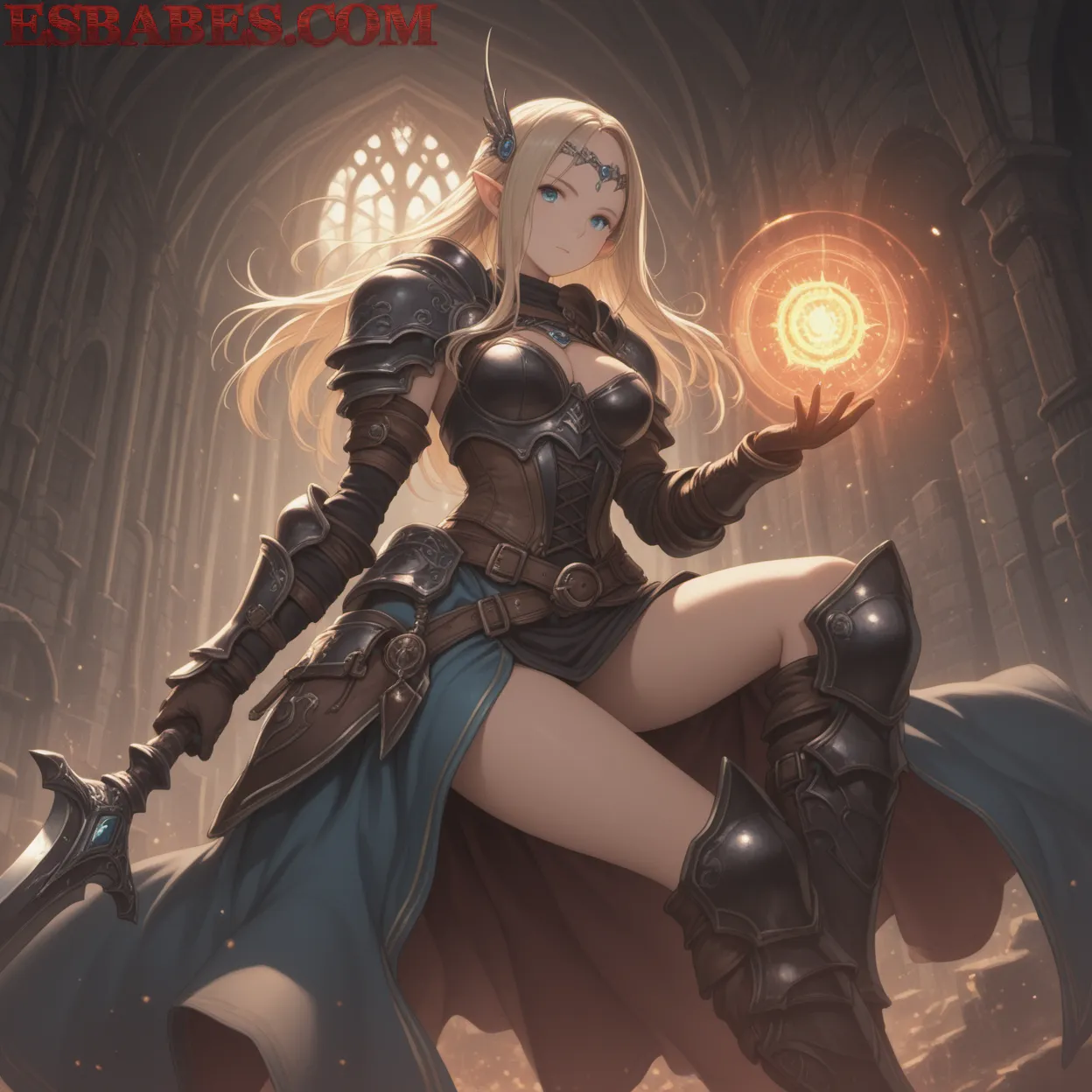 Arte ilustración increíble de Hentai Anime Characters Frieren Shonen Reverse Harem generado por IA