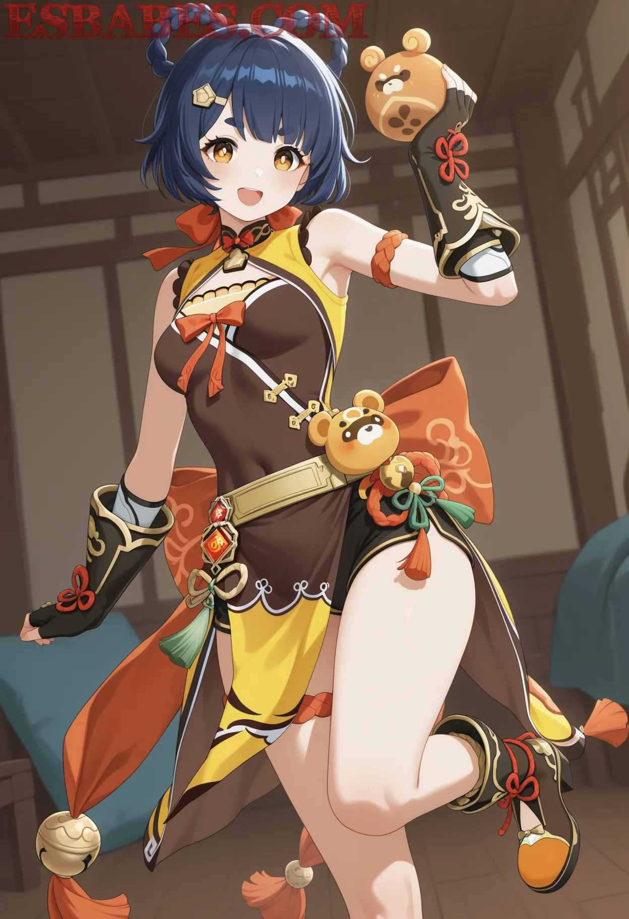 Arte ilustración increíble de Naruto Blue Box Isekai Catgirl Moe generado por IA