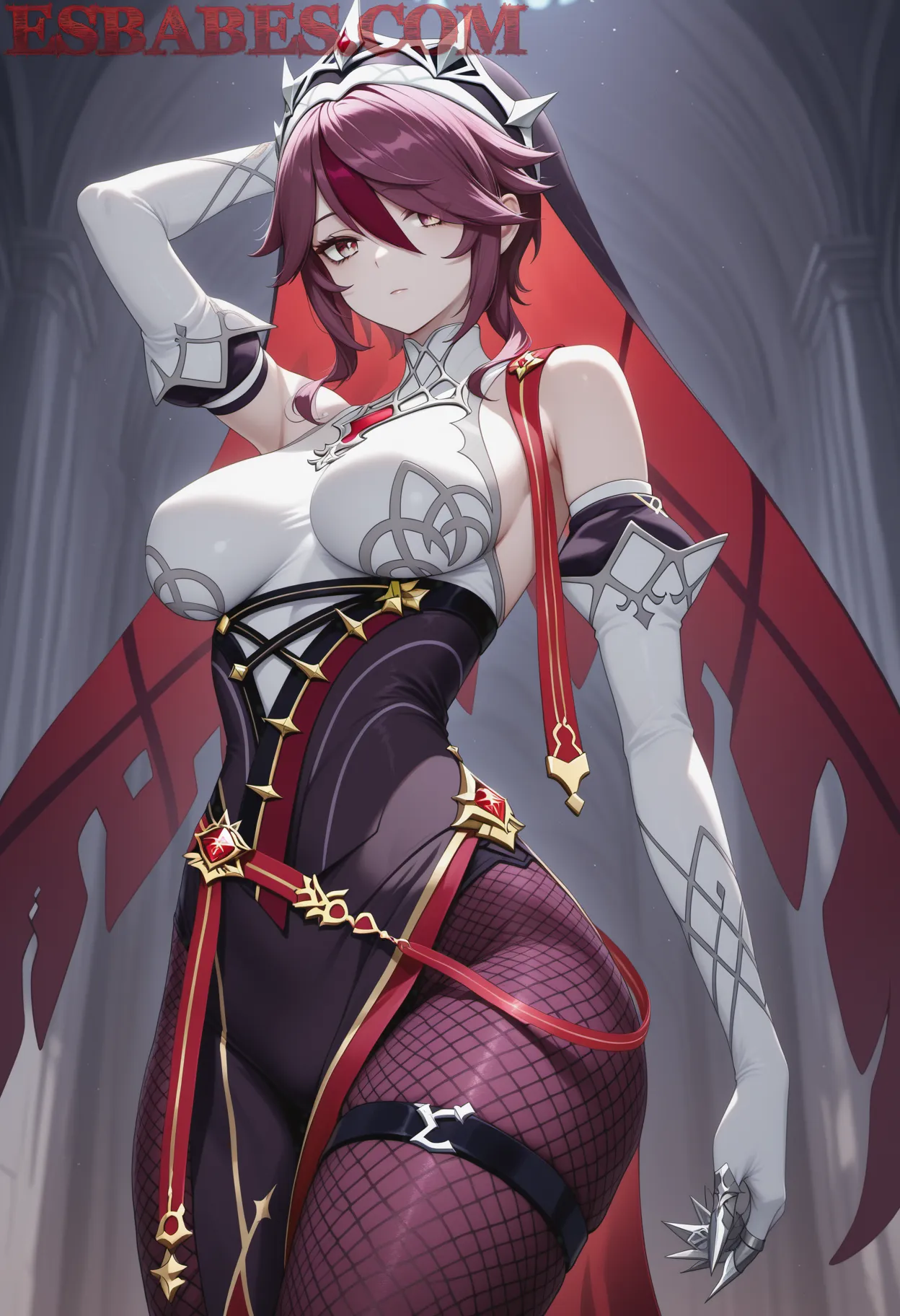 Arte ilustración increíble de One Piece Anime Music Bishoujo Yandere Maid generado por IA