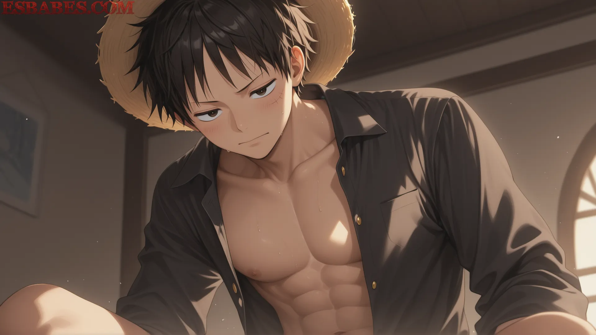 Arte ilustración increíble de One Piece Anime Online Hunter X Hunter Anime Opening Luffy generado por IA