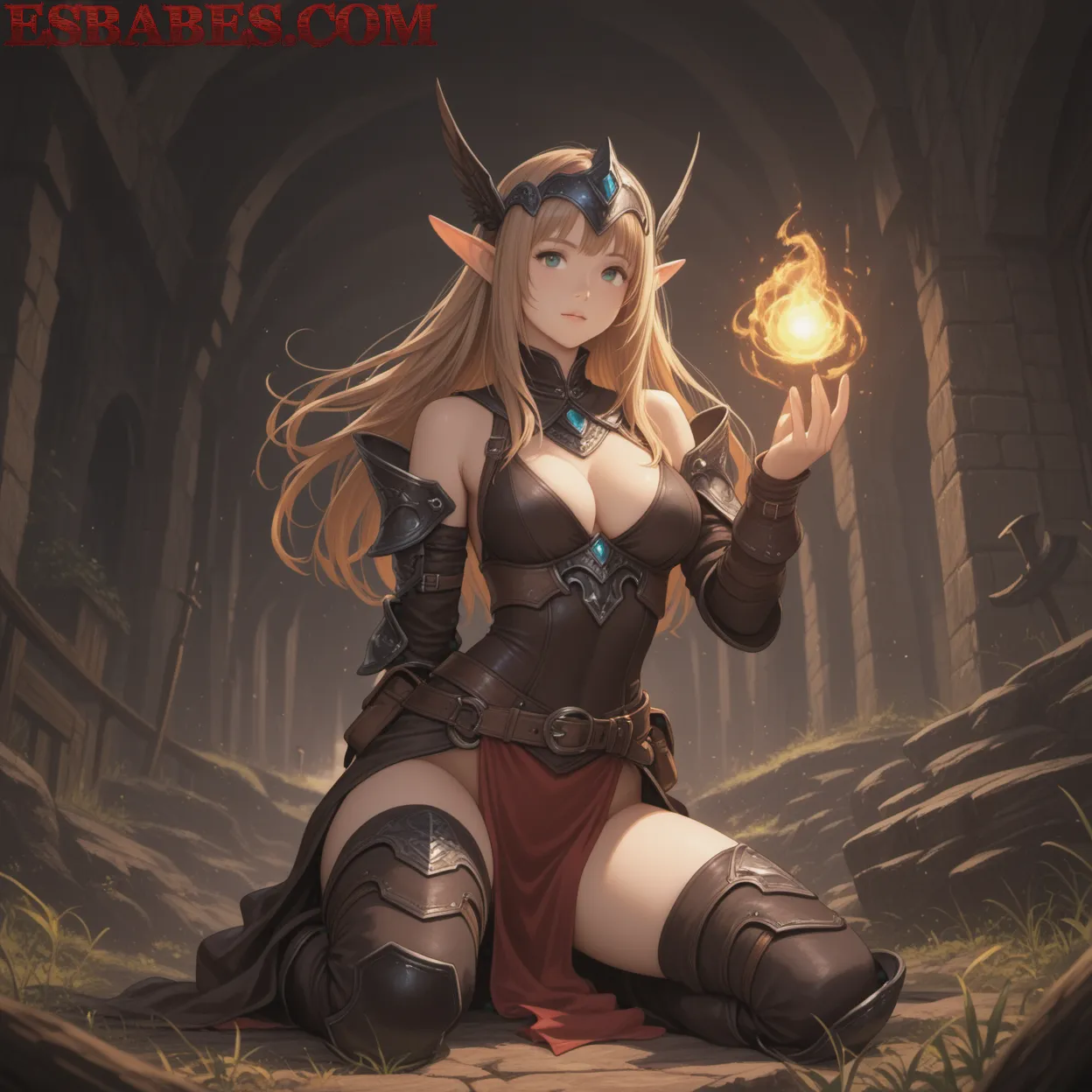 Arte ilustración increíble de Witch Hat Atelier Demon Slayer Isekai Shojo Netorare generado por IA