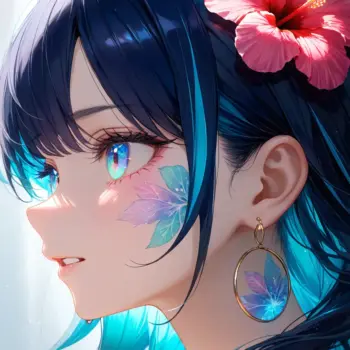 Belleza anime chica tropical Belleza anime chica tropical