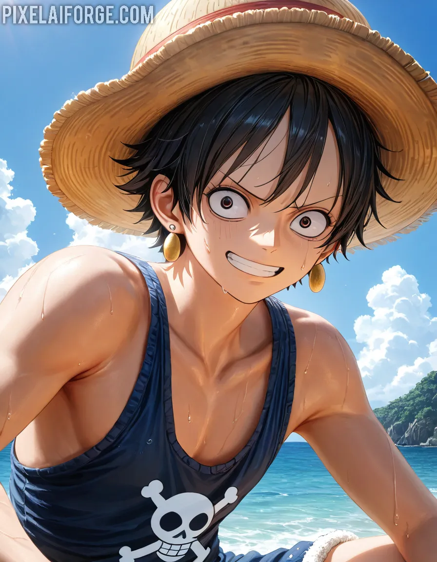 Monkey D. Luffy Una Visita en Málaga