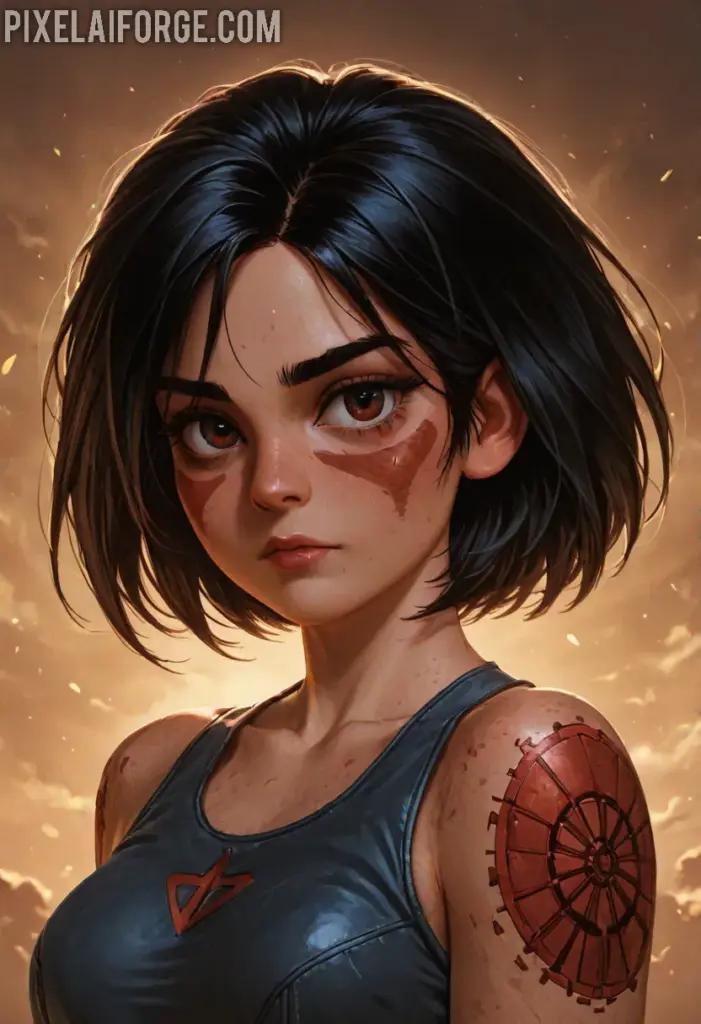 Imágenes Anime de Guerreras Cyborg Creadas con IA: Futurismo y Acción