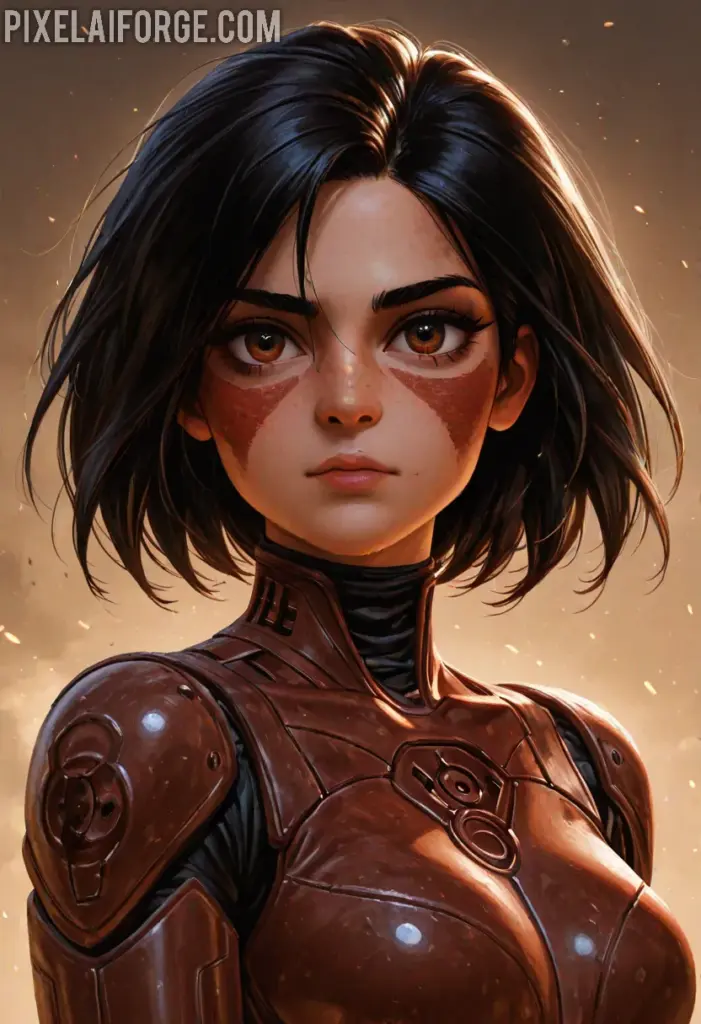 Imágenes Anime de Guerreras Cyborg Creadas con IA: Futurismo y Acción
