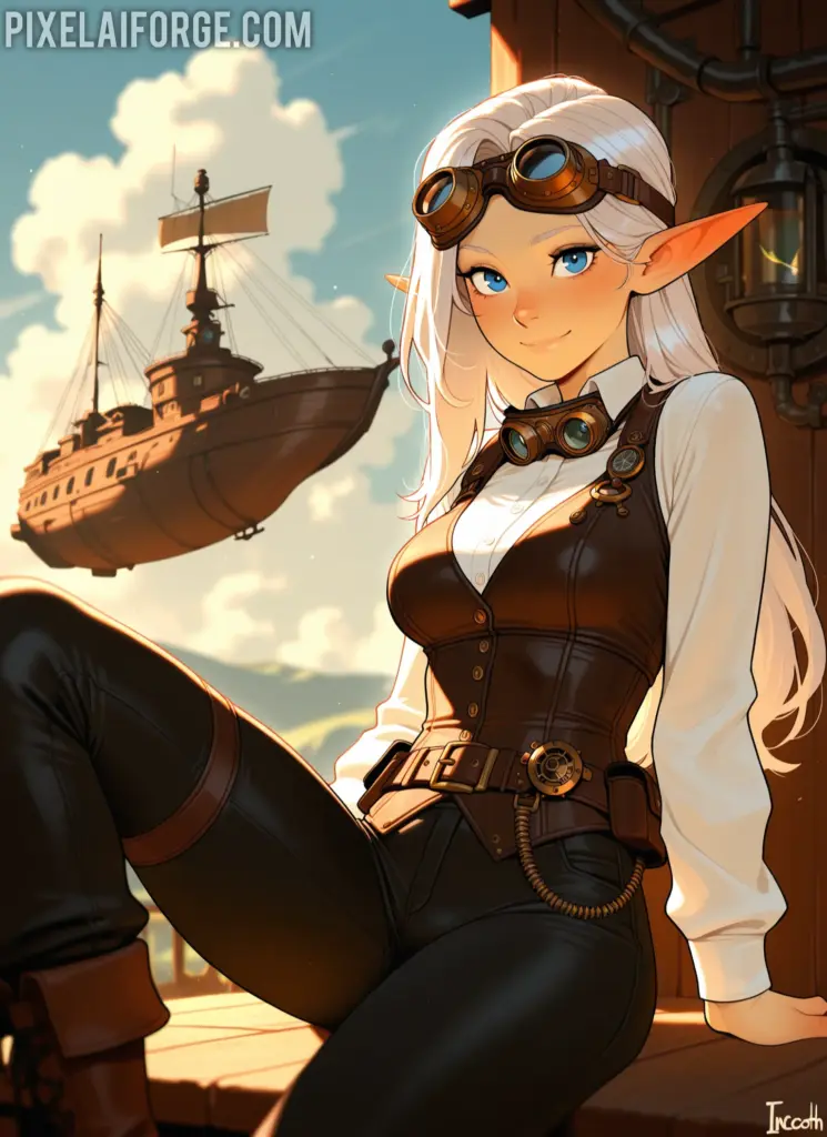 Curiosidades steampunk y arte anime IA: una fusión sorprendente