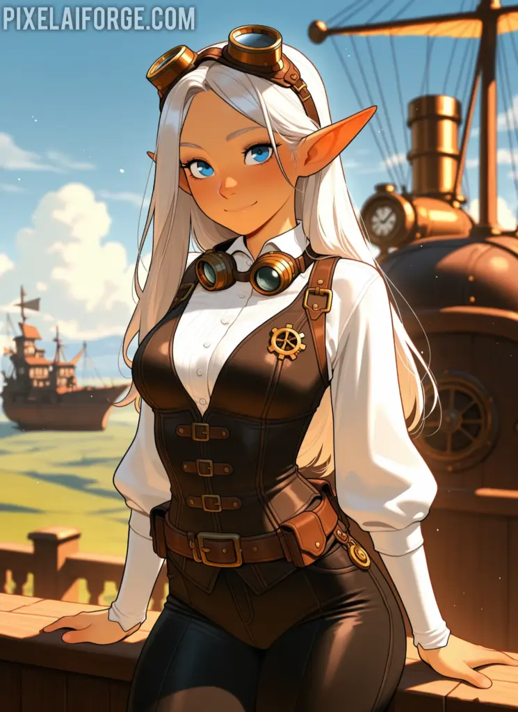 Curiosidades steampunk y arte anime IA: una fusión sorprendente