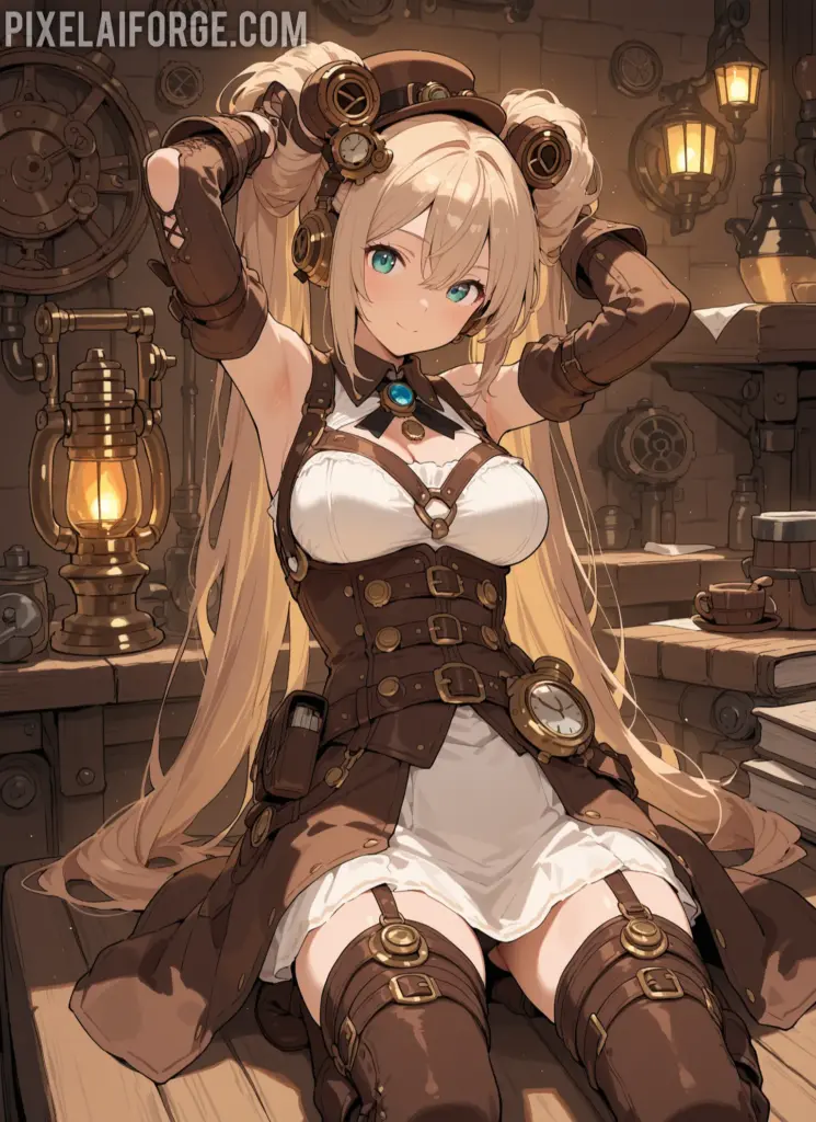 Curiosidades steampunk y arte anime IA: una fusión sorprendente