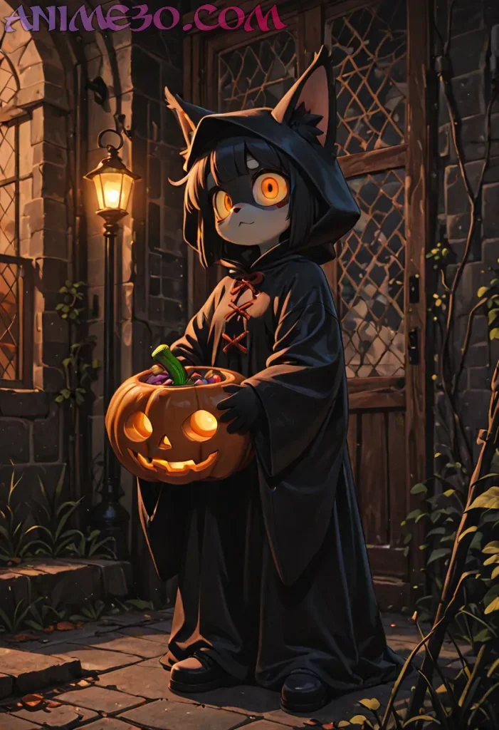 Imágenes Anime Halloween para Fans Otaku: Inspírate con Arte Tenebroso