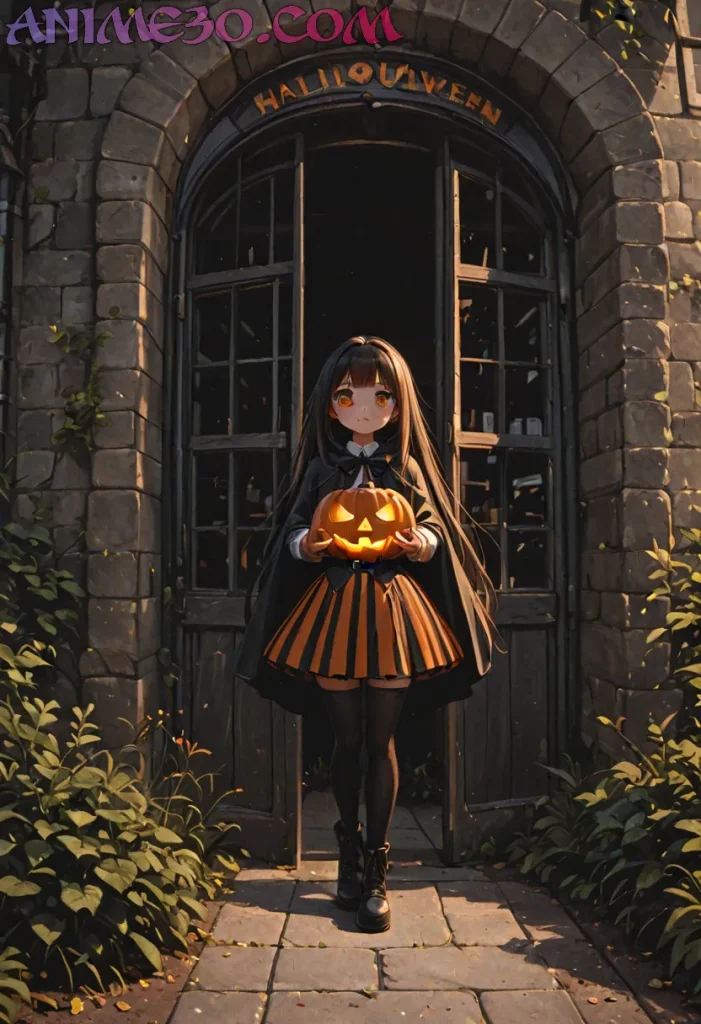 Imágenes Anime Halloween para Fans Otaku: Inspírate con Arte Tenebroso