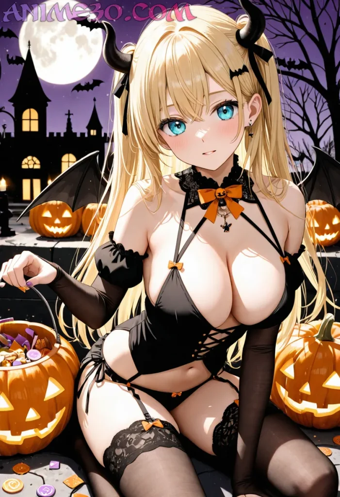 Imágenes de anime Halloween kawaii ideas adorables para celebrar con estilo