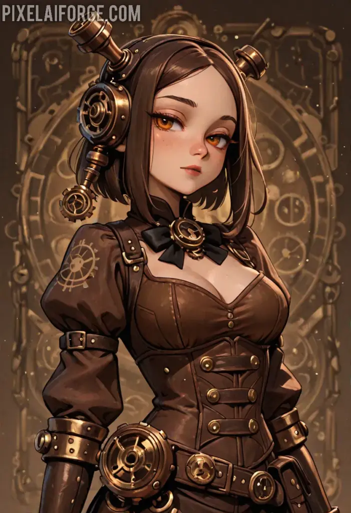 Las mejores imágenes steampunk anime creadas con IA: arte retrofuturista en su máxima expresión