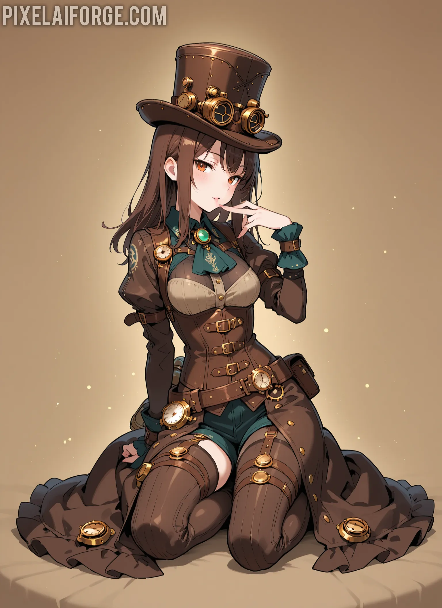 Las mejores imágenes steampunk anime creadas con IA: arte retrofuturista en su máxima expresión