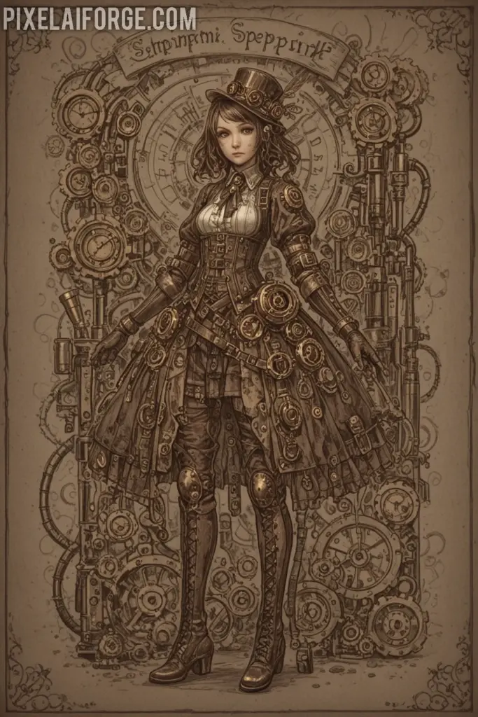 Orígenes steampunk y su conexión con el arte anime e inteligencia artificial