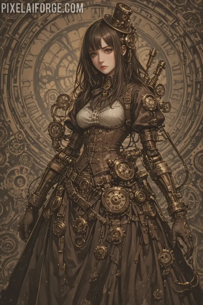 Orígenes steampunk y su conexión con el arte anime e inteligencia artificial