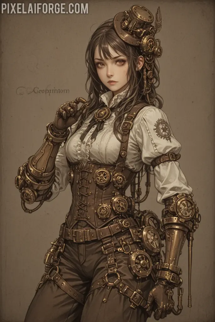 Orígenes steampunk y su conexión con el arte anime e inteligencia artificial