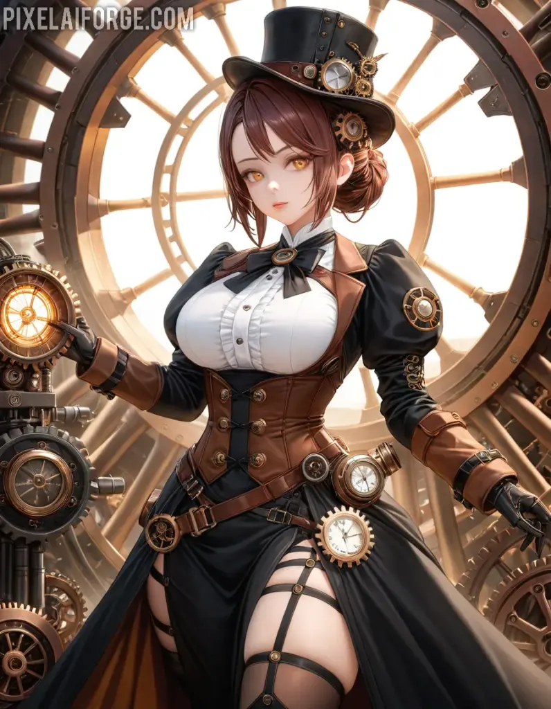 Steampunk Anime imágenes generadas por IA y tendencias creativas para 2025