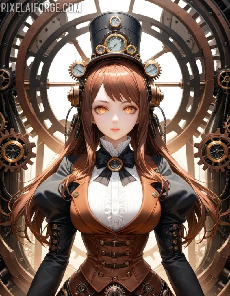 Steampunk Anime imágenes generadas por IA y tendencias creativas para 2025