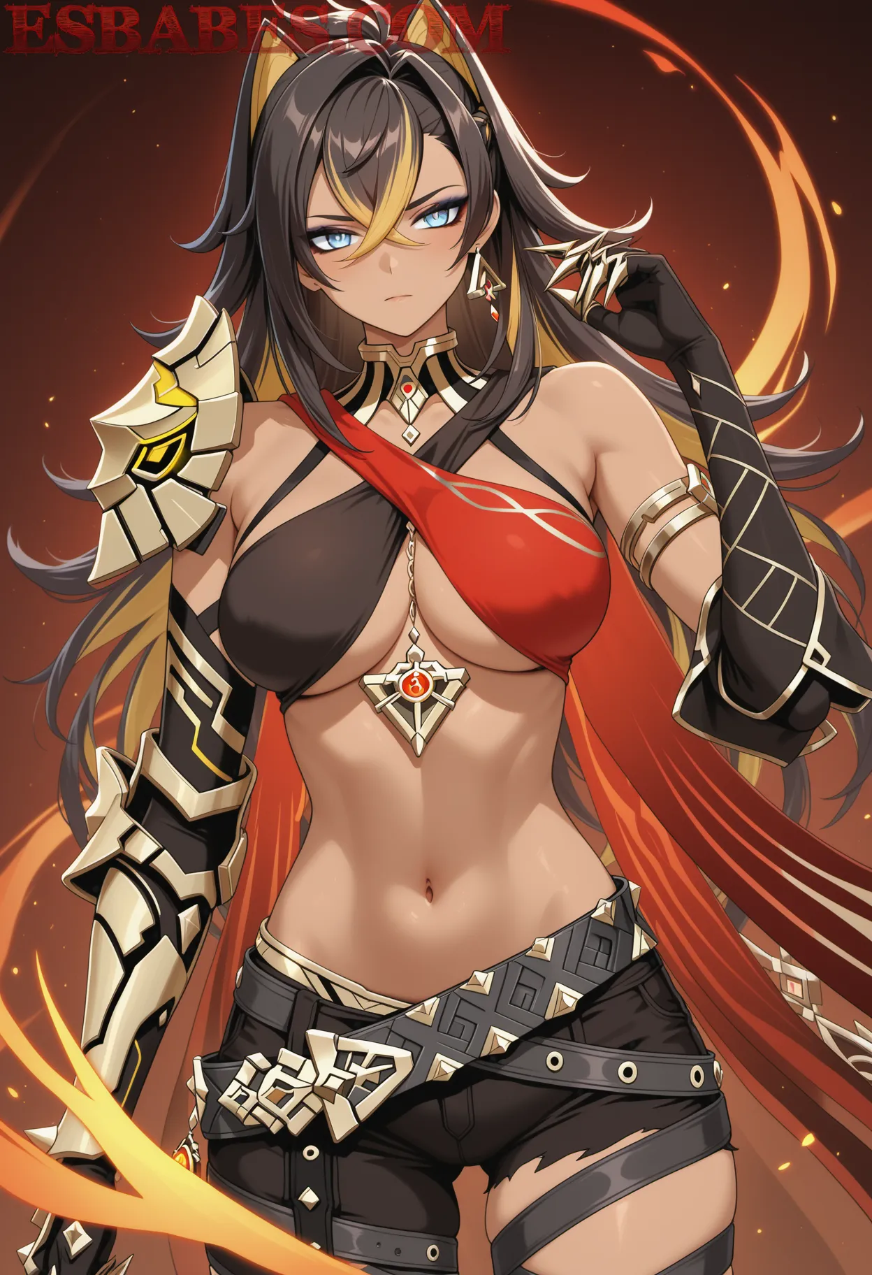 Arte ilustración increíble de Tetas Sexy Asomando De Los Escotes generado por IA