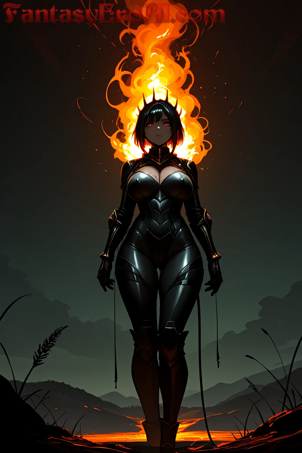 Guerrera Prohibida en Valle de Brumas Ardientes