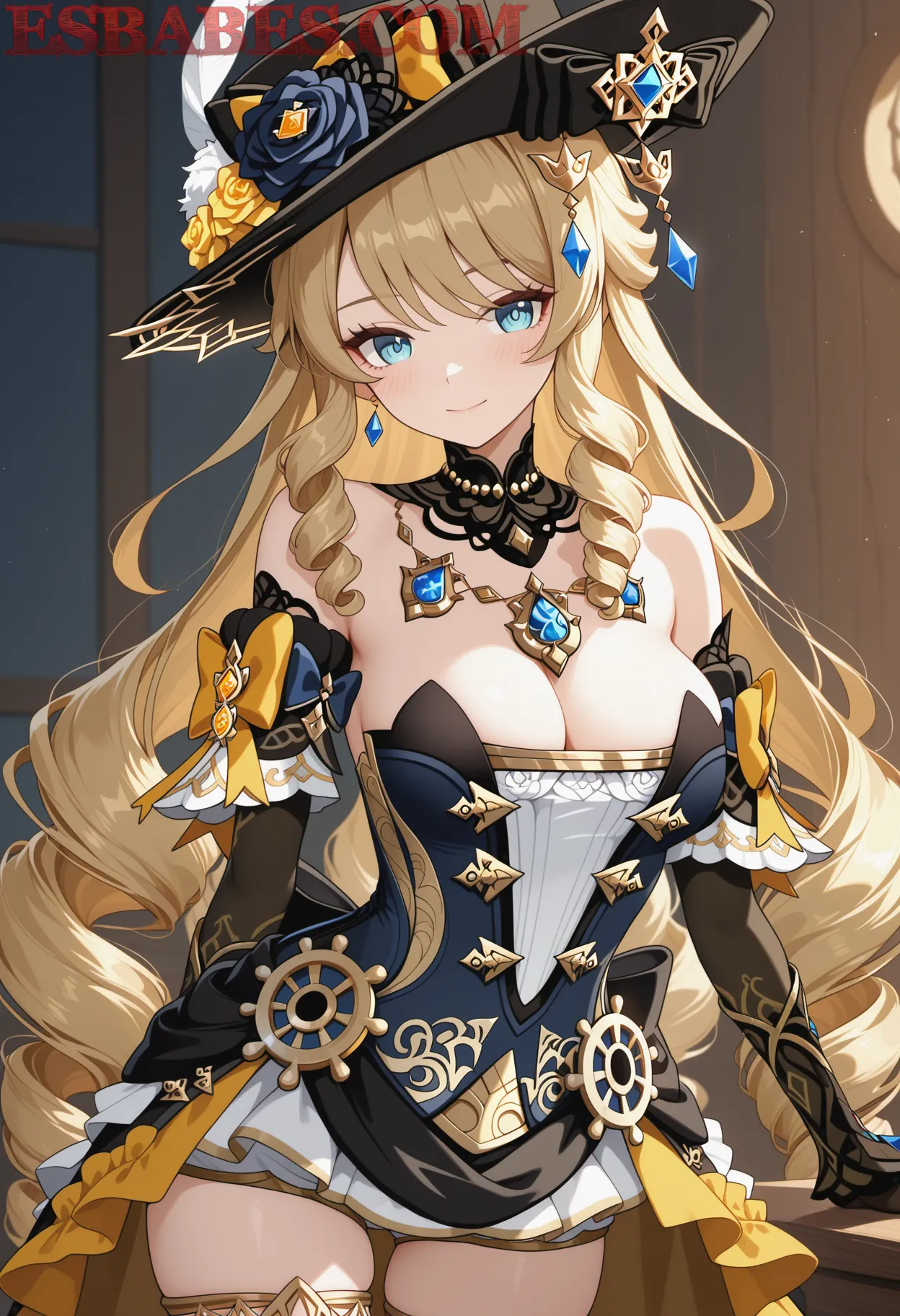 Arte ilustración increíble de Aria Laviev Desnuda generado por IA