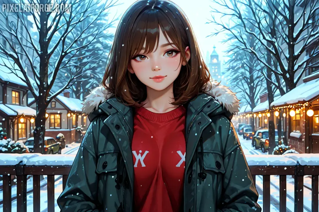 mejores prompt para crear imágenes anime navideños