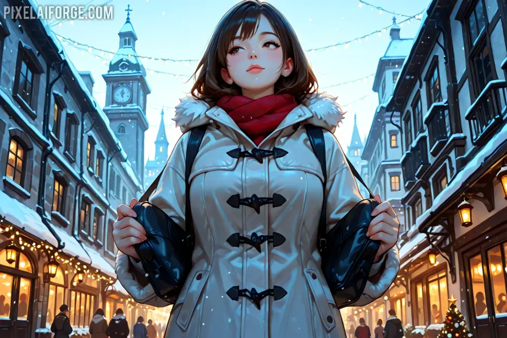 mejores prompt para crear imágenes anime navideños
