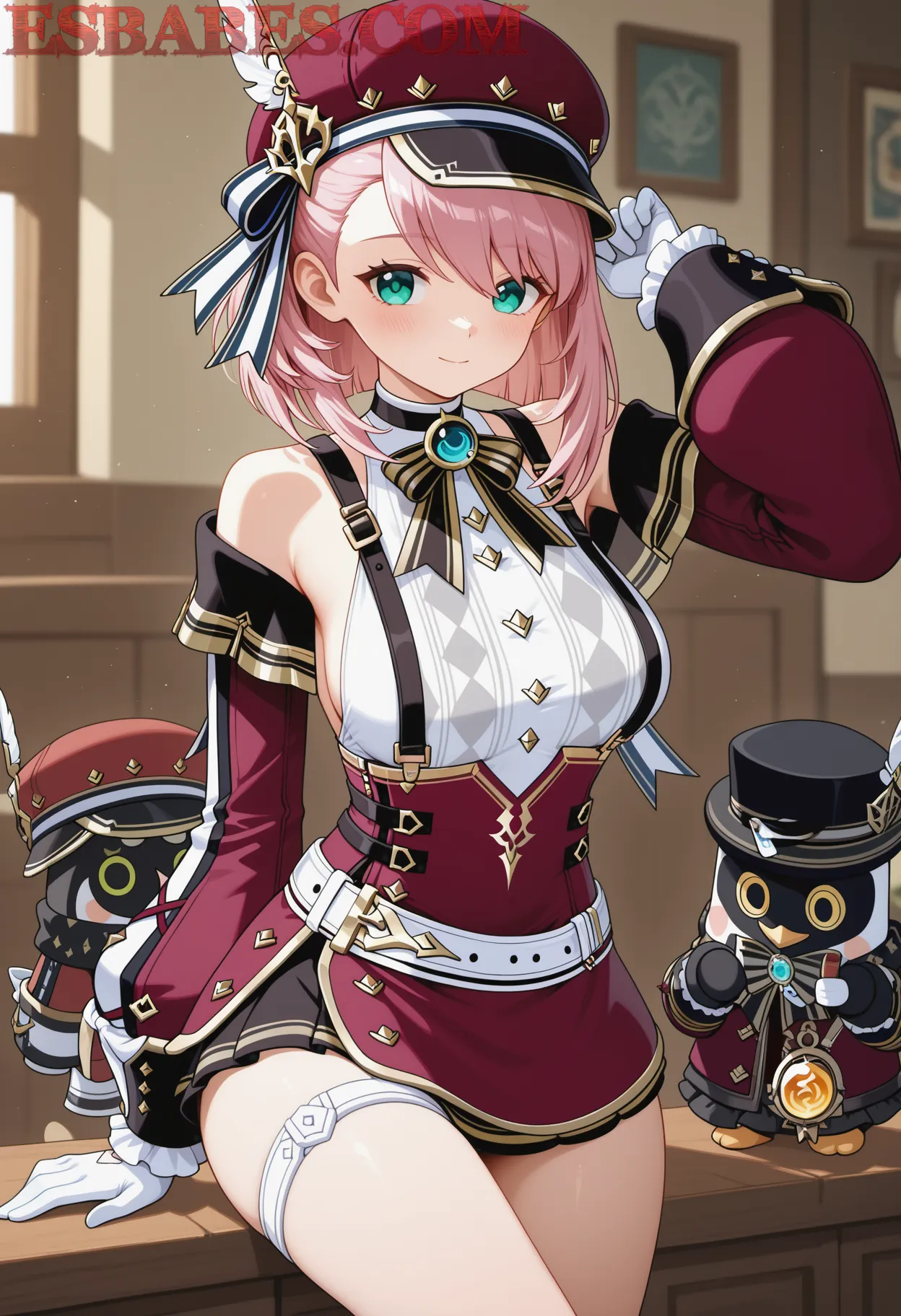 Arte ilustración increíble de Rikki Six Nude generado por IA