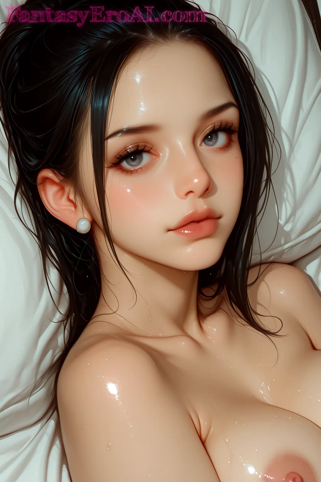 Arte ilustración increíble de Salma Hayek Mujer Mas Hermosa generado por IA