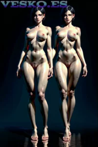 Amazing Blonde Alison Angel Nude 2 Anime AI Artwork