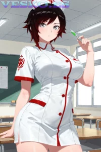 Asiatica Posando Desnuda Anime AI Artwork