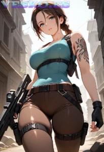 Flaca Rubia Tetona Anime AI Artwork