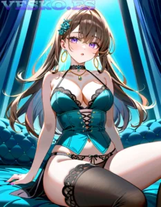 Malibu Big Naked Breast Anime AI Artwork